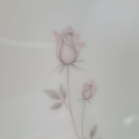 Vintage 1960s Noritake China Dinner Plate Pasadena 10-5/8" Item 6311 Rosebuds - Picture 3 of 7